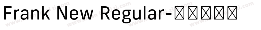 Frank New Regular字体转换
